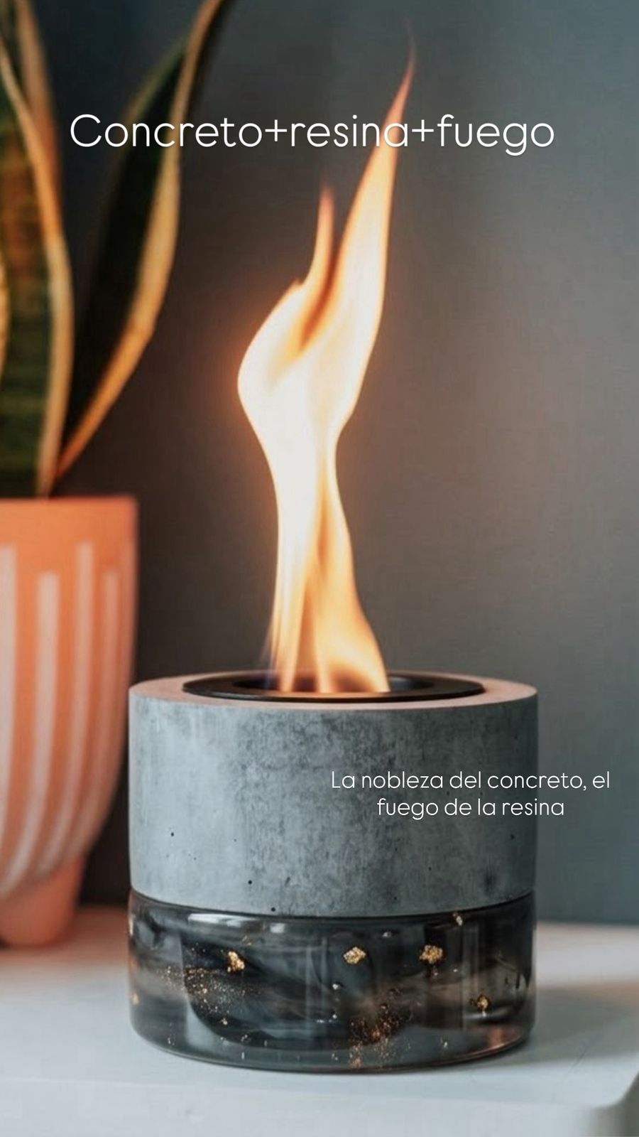 Concreto+resina+fuego
